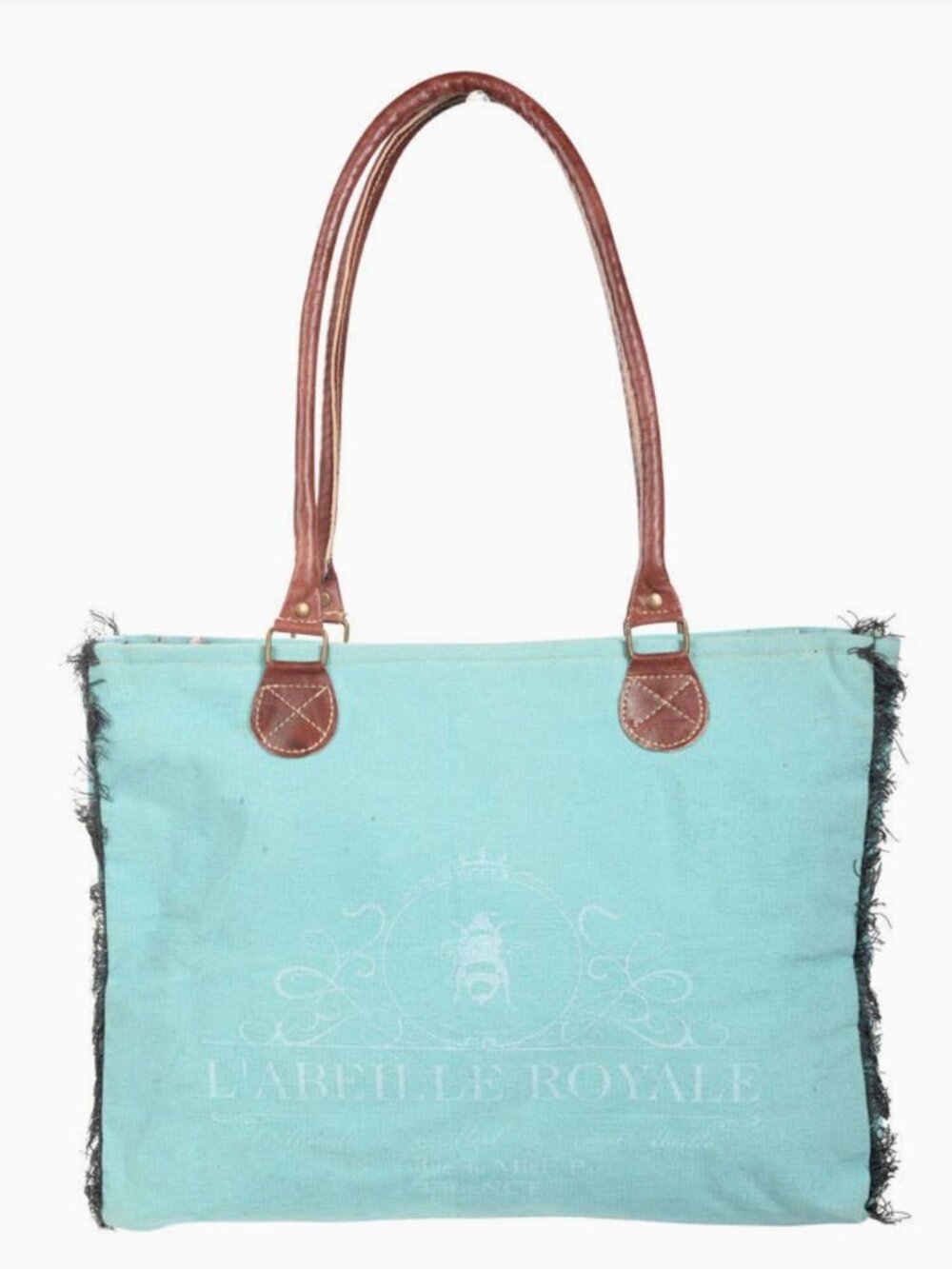 L'abeille Royal with Bee Turquoise Tote